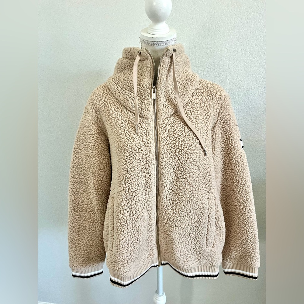 Tommy Hilfiger Tan Sherpa Cardigan